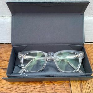 Morganthal Frederics Flynn clear glasses with original case